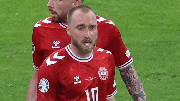 Danimarkalı Eriksen, hazırlık maçında fenalaştı