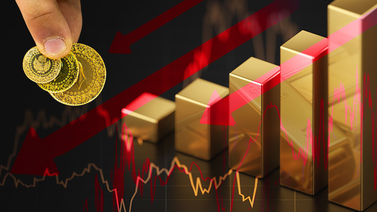Dev bankadan korkutan altın tahmini! Sert düşüş: 200 günlük ortalama kırıldı