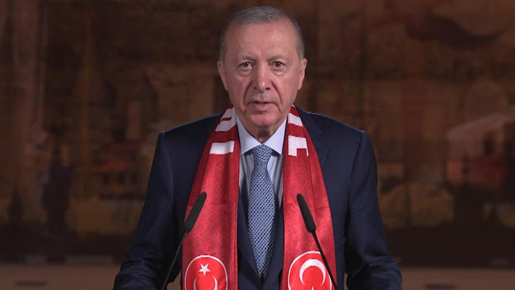 Cumhurbaşkanı Erdoğan'dan A Millilere destek mesajı: Şimdi yeni bir destanı yazmanın tam zamanı