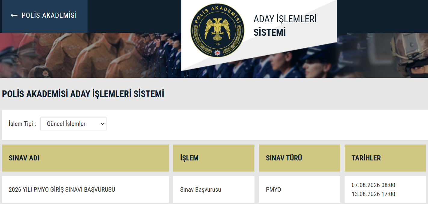 25. DÖNEM PMYO POLİS ALIMI BAŞVURULARI NE ZAMAN, NASIL YAPILIR 25. DÖNEM PMYO POLİS ALIMI BAŞVURULARI NE ZAMAN, NASIL YAPILIR