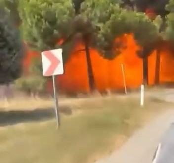 Yalova'da F16'nın kaza kırıma uğradığı anlara ilişkin yeni görüntüler ortaya çıktı