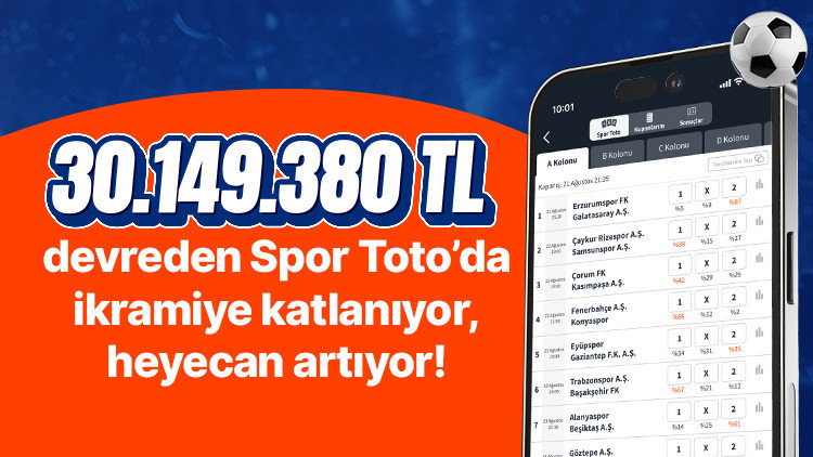 Spor Toto’da İkramiye Tavan Yaptı: 30.149.380 TL Heyecanı!