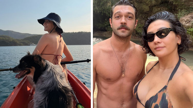 Eğlenceli ikili... Biricik tatile doydu!