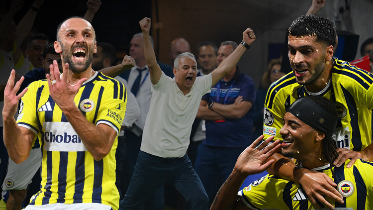 Fenerbahçe'nin tarihi Lyon zaferi sonrası övgü yağdırdı: Avrupa'nın dokuz harikasından biri! Formasında Muriqi yazan Dzeko