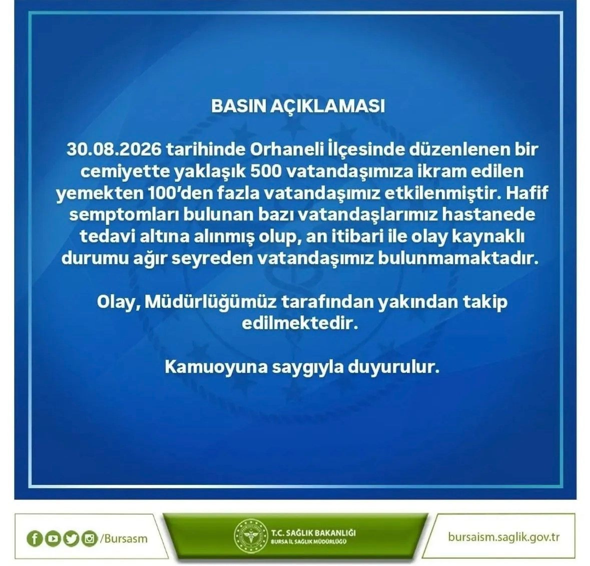 Harmancık Haberleri - Bursa'da düğün yemeği ardından 100’den fazla kişi hastaneye kaldırıldı (2) - Bursa Haberleri