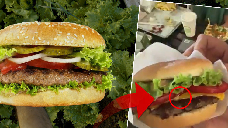 Hamburgerde sümüklü böcek iddiası: Marulların arasından çıktı! ‘Sadece iyi yıkanmamış’ demek yetmiyor