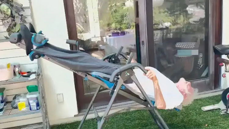 100 yaşına güle oynaya girmişti… Yeni videosu olay oldu: Egzersizden vazgeçmiyor