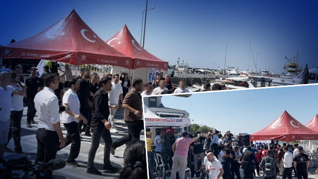 Silivri’de gergin anlar: Basın mensuplarına saldırı kamerada
