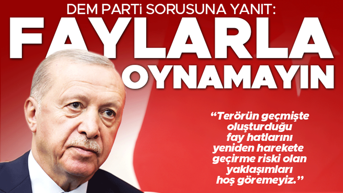 Erdoğan’dan Terörsüz Türkiye mesajı: Bu sürecin mayası tuttu