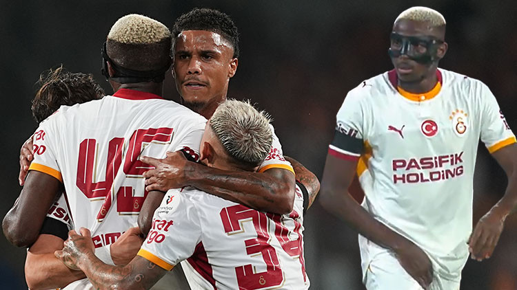 Galatasaray'da Osimhen telaşı: Kusursuz seriyi Başakşehir'de sürdürdü, sakatlanıp çıktı!