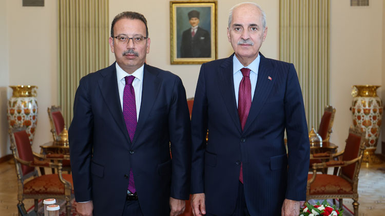 TBMM Başkanı Kurtulmuş, Sayıştay Başkanı Yener'i kabul etti