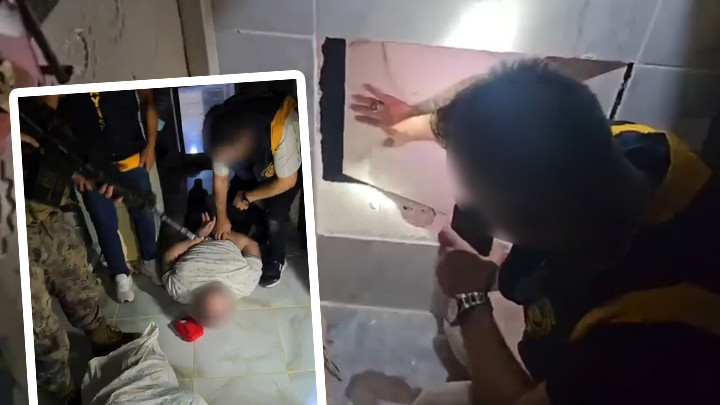 Şanlıurfa cinayet şüphelisi, duvarı fayansla kaplı gizli bölmede yakalandı