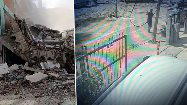 Avcılar’da kontrollü yıkım sırasında bina çöktü: Yoldan geçenler son anda kurtuldu