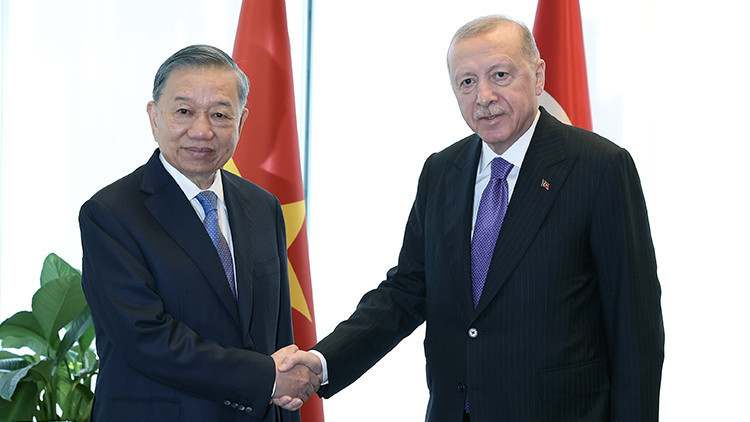 Cumhurbaşkanı Erdoğan, Vietnam Devlet Başkanı Lam ile görüştü