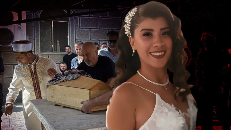 Tabut küçük acı büyük! Cansu öğretmenden sonra bebeği hayatını kaybetmişti: Minik Umay, annesinin yanına defnedildi