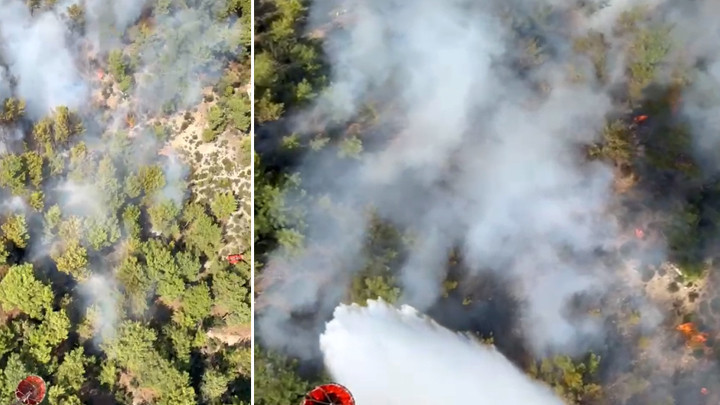 Antalya'da orman yangını! Havadan ve karadan müdahale ediliyor