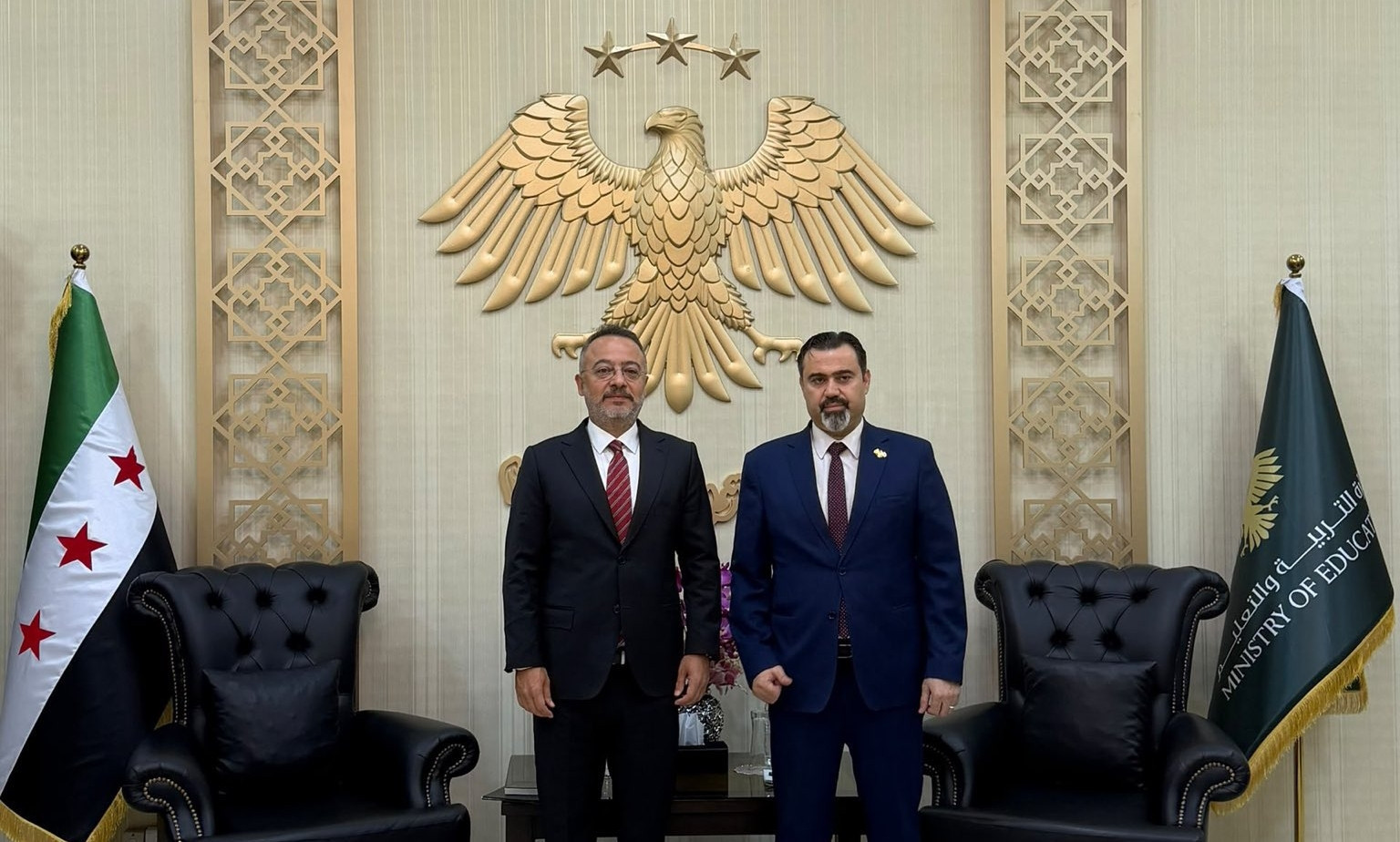 Türkiye'nin Şam Büyükelçisi Yılmaz, Suriye Eğitim Bakanı Turko ile eğitim alanındaki işbirliğini görüştü