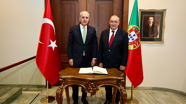 TBMM Başkanı Kurtulmuş, Lizbon Büyükelçiliği’ni ziyaret etti