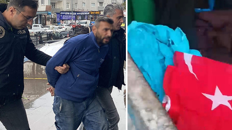 'Vatan hainleri' diye tepki göstermişti: Çöpteki bayrak olayında kaydı alan kişinin oyunu ortaya çıktı