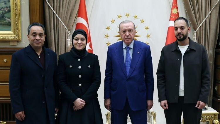 Cumhurbaşkanı Erdoğan, hayatını kaybeden Filistinli Hind Rajab'ın ailesini kabul etti