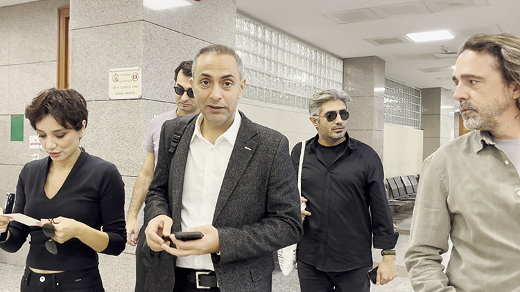 Gazeteci Murat Ağırel, ifade vermek için adliyede