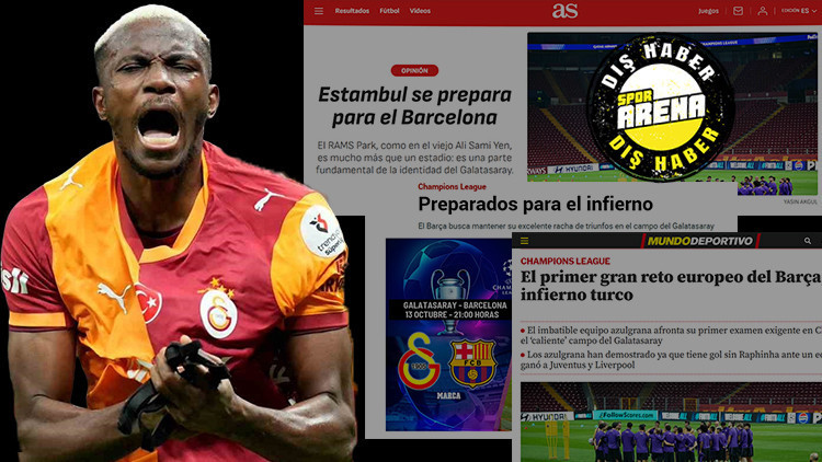 Barcelona maçı öncesi İspanya'da gündem Galatasaray! 'Cehenneme hazır mısınız? Barça'nın ilk büyük Avrupa mücadelesi'