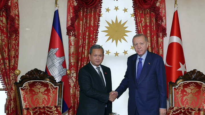 Cumhurbaşkanı Erdoğan, Kamboçya Başbakanı Hun Manet'i kabul etti