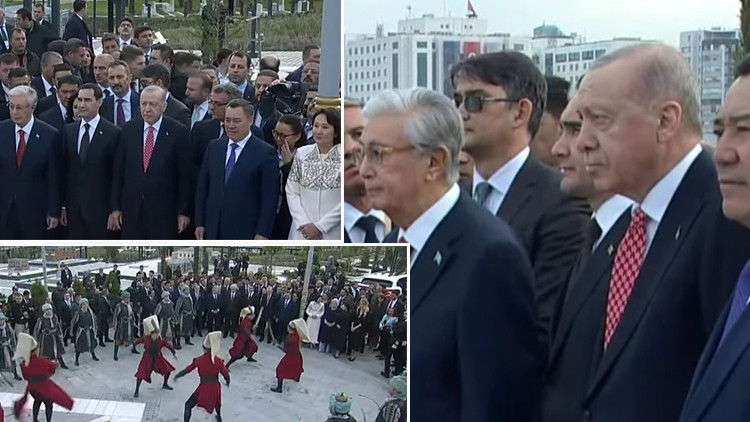 Image accompanying Türk Devletleri Parkı açılıyor | Cumhurbaşkanı Erdoğan ve TDT liderleri Beştepe’deki tören alanında, from Hürriyet