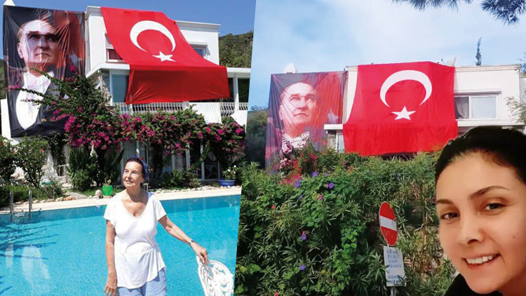 Fatma Girik’in vasiyetini yeğeni yaşatıyor... Bayrak geleneği sürüyor