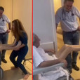 Babasının ayaklarını öptü