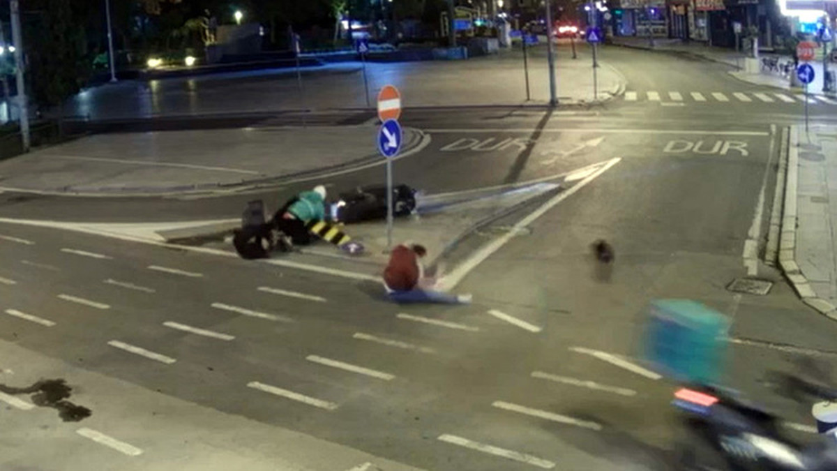 Çorlu'da motosiklet kazası: 3 yaralı