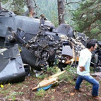 Giresunda askeri helikopter düştü