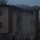 Adanada kız öğrenci yurdundaki yangından ilk kareler...