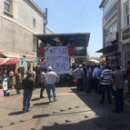 Faytonculardan koşum takımlı protesto