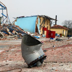 Patlamanın yaşandığı fabrikadan geriye enkaz kaldı