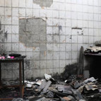 Patlamanın yaşandığı fabrikadan geriye enkaz kaldı