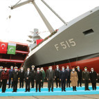 Cumhurbaşkanı Erdoğan, F-515 Fırkateyninin denize indiriliş törenine katıldı