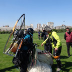 Havada izinsiz uçtular İhbar üzerine polis harekete geçti