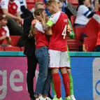 Christian Eriksenin eşi Sabrina Kvist gözyaşlarına boğuldu