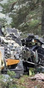 Giresunda askeri helikopter düştü