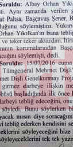 Genelkurmay Başkanının yaveri itirafçı oldu