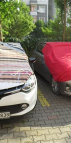 İstanbulda dolu alarmı; otoparklara akın ettiler