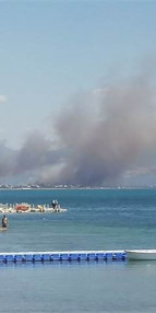 Edremit Körfezinde yangın