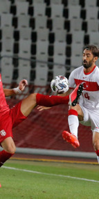 Sırbistan-Türkiye maçından en özel kareler