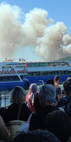 Heybeliadadaki yangından kareler