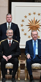 Cumhurbaşkanı Erdoğana büyükelçilerden güven mektubu takdimi