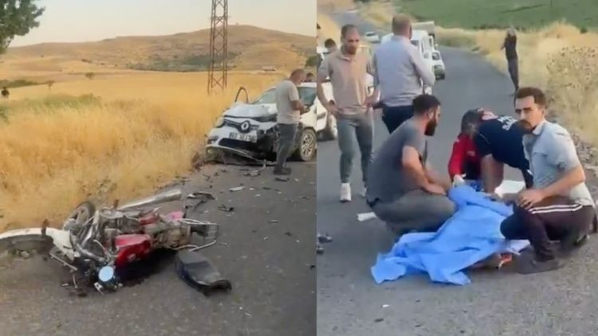 مقتل شخصين في تصادم مباشر بين دراجة نارية وسيارة في ولاية ماردين جنوب شرق تركيا