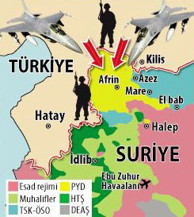 Afrinde son dakika... Peş peşe ateşlendi