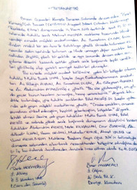 Mahkemede tehdidin tutanağı