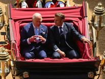 Fransa Cumhurbaşkanı Macrondan protokol ihlali